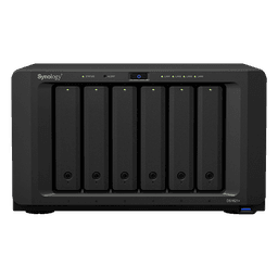 NAS de 6 Bahías / Procesador AMD Ryzen V1500B 4 Núcleos 2.2 GHz / 4 GB DDR4 ECC Expandible a 32 GB / Puerto 10GbE RJ-45 / Expansión a 16 Bahías / 2 Ranuras M.2 NVMe / RAID Híbrido