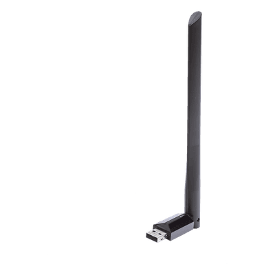 Adaptador USB Wi-Fi / Dual Band AC600 / 200 Mbps 2.4 GHz + 433 Mbps 5 GHz / Antena 5 dBi / USB 2.0