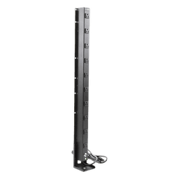 PDU Vertical de 10 Contactos (NEMA 5-15R). Volt. Ent./Sal.: 120Vca/15A compatible con Racks EIRL y EIQR. 