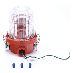Lámpara de Obstrucción Roja/ Luz Fija Tipo L-810, LED de baja intensidad/ 120 - 240 Vca/ Luz Infraroja