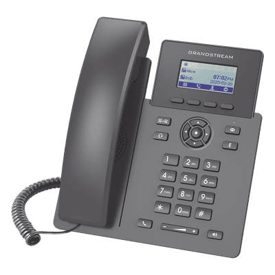 Teléfono IP Grado Operador, 2 líneas SIP con 2 cuentas, PoE, codec Opus, IPV4/IPV6 con gestión en la nube GDMS