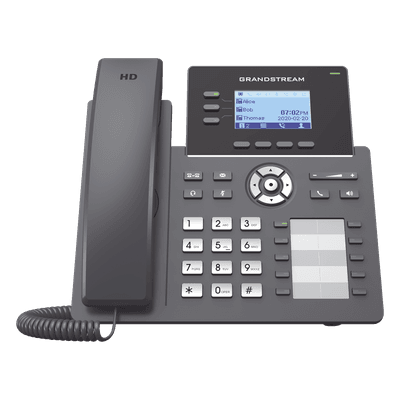 Teléfono IP Grado Operador, 3 líneas SIP con 6 cuentas, 10 botones BLF, puertos Gigabit, codec Opus, IPV4/IPV6 con gestión en la nube GDMS