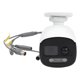 [ColorVu] Bala TURBOHD 2 Megapixel (1080p) / Imagen a Color 24/7 / Lente 2.8 mm / Luz Blanca 40 mts / Exterior IP67 / WDR 130 dB / Sensor PIR / Sirena Integrada / Salida de Audio Estrobo ROJO - AZUL / Micrófono Integrado