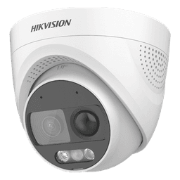 Turret TURBOHD 2 Megapixeles (1080p) / Imagen a color 24/7 / Lente 2.8 mm / Luz Blanca 20 mts / Exterior IP67 / WDR 130dB / Sensor PIR / Sirena Integrada / Estrobo ROJO - AZUL / Micrófono Integrado