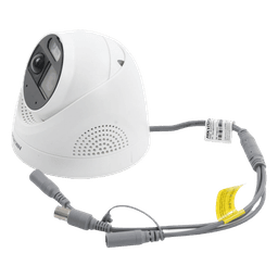 Turret TURBOHD 2 Megapixeles (1080p) / Imagen a color 24/7 / Lente 2.8 mm / Luz Blanca 20 mts / Exterior IP67 / WDR 130dB / Sensor PIR / Sirena Integrada / Estrobo ROJO - AZUL / Micrófono Integrado