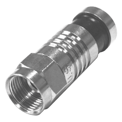 Conector F Macho / Plegado Axial por Compresión / RG-59/U / 75 Ohm / 24 mm / 0.08 ft