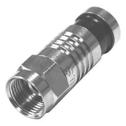 Conector F Macho / Plegado Axial por Compresión / RG-59/U / 75 Ohm / 24 mm / 0.08 ft