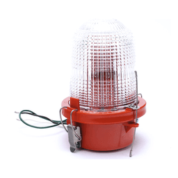 Luz de Obstáculo FAA Tipo L-810 / LED Rojo e Infrarrojo / Intensidad Baja / Consumo 12W / 120-240V AC / Intensidad 32.5 CD / Haz Vertical 10° / Cobertura 360° / Base Valox™ / IP65