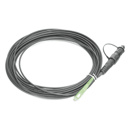 Jumper de Fibra Óptica, Conector SC/APC - Conexión a Caja FDP460, Redondo, 10 Metros (32.81 Pies), Forro 3 mm, G657A2, Negro