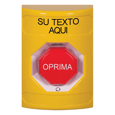 Botón de Texto Personalizado en Español, Girar para restablecer