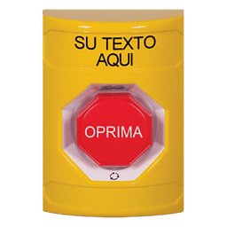 Botón de Texto Personalizado en Español, Girar para restablecer