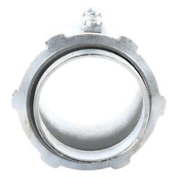 Conector 3/4" (19mm) pared delgada con tornillo tipo americano galvanizado etiqueta verde