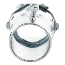 Conector 1 1/2" (38mm) pared delgada con tornillo galvanizado etiqueta verde