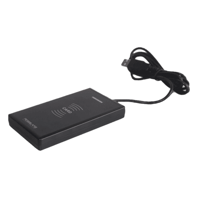 Lector Enrolador de Escritorio / UHF 900 MHz / EPC Gen 2 / USB / 5 cm Alcance / 4.9 x 2.8 x 0.7 in