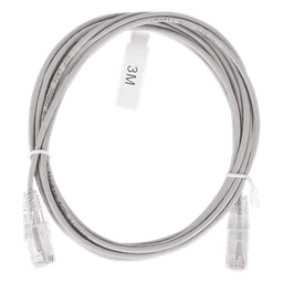 Cable de Parcheo Slim UTP Cat6 / 3 m (9.84 ft) / 28 AWG / Gris / 1 Gbps+