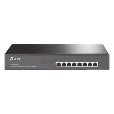 Switch Gigabit PoE+ no administrable de 8 puertos 10/100/1000 Mbps, para escritorio