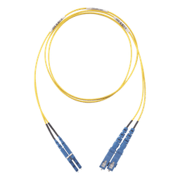 Jumper de Fibra Óptica / Monomodo OS2 9/125 / LC-SC Duplex / OFNR Riser / LSZH / 5 m (16.40 pies) / Amarillo