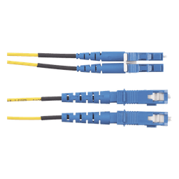 Jumper de Fibra Óptica / Monomodo OS2 9/125 / LC-SC Duplex / OFNR Riser / LSZH / 5 m (16.40 pies) / Amarillo