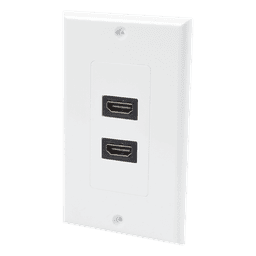 Placa de Pared / 2 Puertos HDMI Hembra a Hembra / 4K UHD / UL 94V-0 / 70 x 115mm / 2.75' x 4.52'
