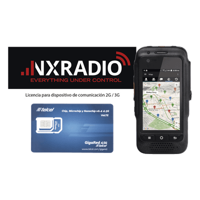 Kit Radio LTE / IP67 Sumergible / Pantalla 3.1' Gorilla Glass / Audio 2W / Batería 3600 mAh / 2G 3G 4G WiFi Bluetooth