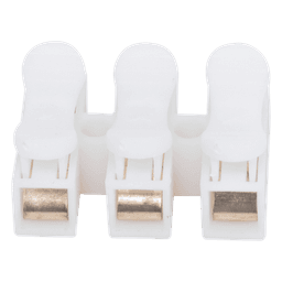 Conector tipo PUSH de 3 Contactos / Para una Conexión Rápida / Puentes de Cables