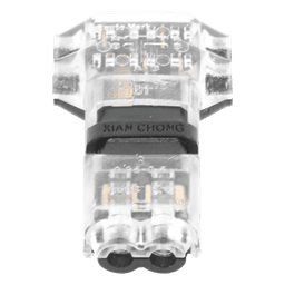 Conector en forma de T para 2 Contactos / Para una Conexión Rápida