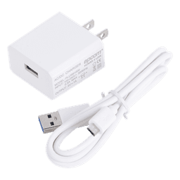 Cargador Micro-USB Profesional de 1 Puerto / 5 VCC / 1 Amper Para Smartphones y Tablets / Voltaje de Entrada de 100-240 VCA