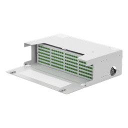 Distribuidor de Fibra Óptica / 144 Empalmes / 144 Acopladores SC/APC / 144 Pigtails SC/APC / 19" / 5 UR / 260 mm (10.2") Profundidad