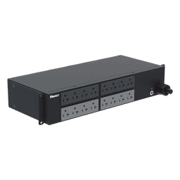 PDU Básico para Distribución de Energía, Enchufe de Entrada NEMA L5-30P, Con 16 Contactos NEMA 5-20R, Instalación Horizontal de 19in, 2 UR, 30 Amp, 120 Vca
