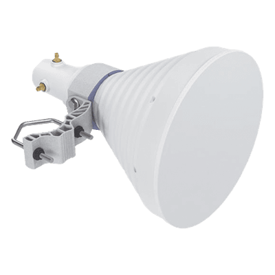 Antena Sectorial Simétrica Starter Horn de 30º, 5150 - 5950 MHz, ganancia de 18 dBi, conexión RP-SMA 