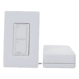 Kit de inicio Caseta Wireless con hub Smart Bridge, interruptor on/off inteligente de 5 A con neutro y placa Claro, control por app y asistentes de voz