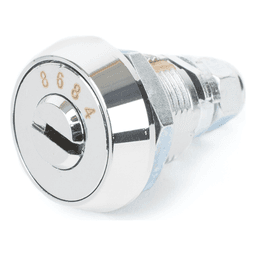 Chapa de Cañón para Gabinete Metálico / Llave Única / Puertas Frontales / Compatible GABVID y SR19