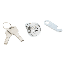 Chapa de Cañón para Gabinete Metálico / Llave Única / Puertas Frontales / Compatible GABVID y SR19