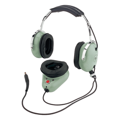 Auriculares estilo Muff-Mic para operaciones de mantenimiento y rampas en aeropuertos