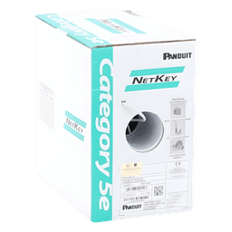 Bobina de Cable UTP / Categoría 5e / 24 AWG / 305 m (1000 ft) / 4 Pares / Cobre Sólido / PoE / PVC CM