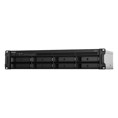 Servidor NAS Rack / 8 Bahías SATA / Expansión a 12 Bahías / CPU AMD Ryzen V1500B / 4 GB DDR4 ECC / 10/25GbE PCIe / Fuente Redundante / Chasis 2U