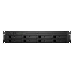Servidor NAS Rack / 8 Bahías Expandible a 12 / CPU AMD Ryzen V1500B / 4 GB DDR4 ECC Hasta 32 GB / 10/25GbE SFP28 / Lectura 2,315 MB/s / Escritura 1,147 MB/s
