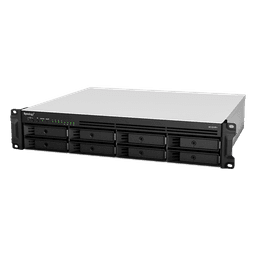 Servidor NAS Rack / 8 Bahías Expandible a 12 / CPU AMD Ryzen V1500B / 4 GB DDR4 ECC Hasta 32 GB / 10/25GbE SFP28 / Lectura 2,315 MB/s / Escritura 1,147 MB/s