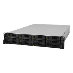 NAS Rack / 12 Bahías / Procesador Intel Xeon 8 Núcleos / 8 GB DDR4 ECC / Dual 10GbE / Escalable a 36 Bahías / Alimentación Redundante