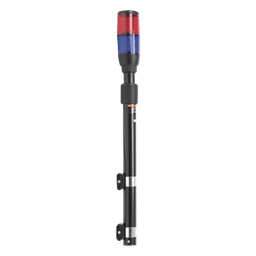 Luz Telescópica LED / 3 Watts / 10-30 VCC / 3A Máx / Longitud Ajustable 64-104 cm (25.2-40.9 in) / Rojo/Azul