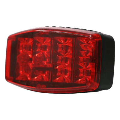 Luz Frontal Ultra Brillante / 9 LED 3W / 25 Patrones Destello / 10-30VCC / 64-104 cm (2.1-3.4 ft) / Rojo