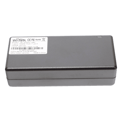 Inyector PoE 30W / PoE 802.3 af/at / 48V / Conexión plug and play / Alcance de hasta 100 metros / Aplicaciones CCTV