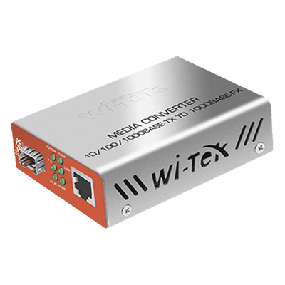 Convertidos de medios / 1 puerto RJ45 100/1000 Mbps PoE Out 802.3af/at / 1 SFP 1000Mbps / hasta 25 Km