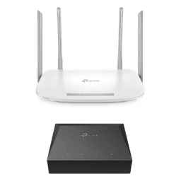 Kit de ONU Gigabit XZ000G3 con Router Router Inalámbrico ISP doble banda AC, Hasta 1167 Mbps, 4 antenas externas omnidireccional, Puertos Gigabit