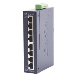 Switch Industrial No Administrable / 8 Puertos Gigabit 10/100/1000T / IP30 / Riel DIN y Pared / -40 a 75°C / 12-48 VDC