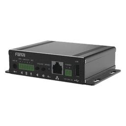 Gateway IP/SIP para Voceo / Amplificador Integrado 30 W / Entrada Audio 3.5 mm / Reproducción MP3 vía USB y TF / PoE 802.3af / 2 Líneas SIP / Códec Opus