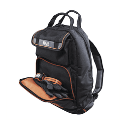 Mochila para Herramientas / 35 Bolsillos / Tela Balística 1680D / Interior Naranja / Base Resistente Texturizada
