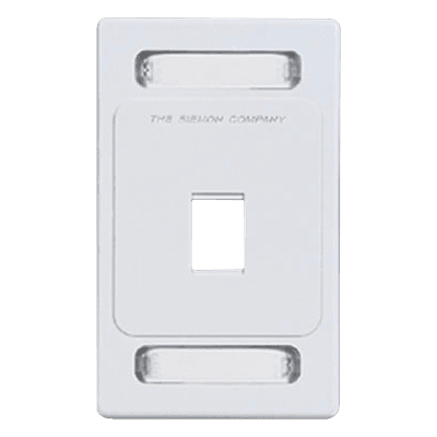 Placa de Pared Keystone de 1 Salida, Color Blanco, para Jacks Keystone Z-MAX y MAX