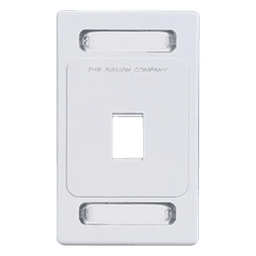 Placa de Pared Keystone de 1 Salida, Color Blanco, para Jacks Keystone Z-MAX y MAX