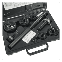 Juego de Sacabocados / 6 Piezas / 1/2 a 2 Pulgadas (12.7 a 50.8 mm) / Con Llave Matraca y Estuche